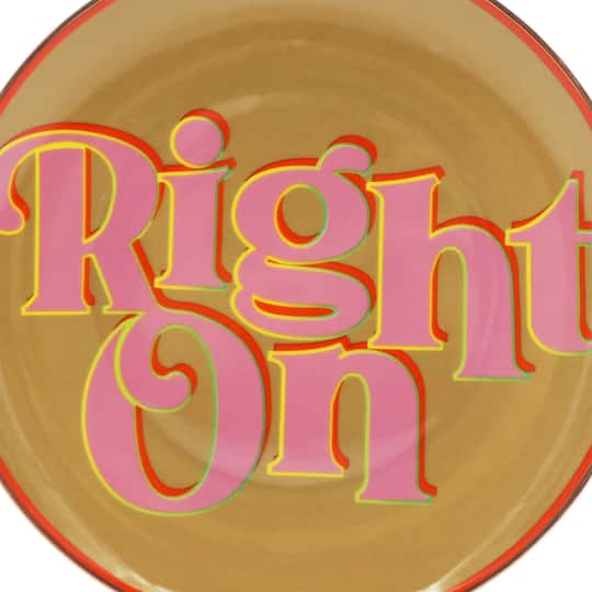 Jonathan Adler x Michaels 6" Right On Ceramic Plate